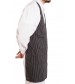 Gangster stripe Bib apron